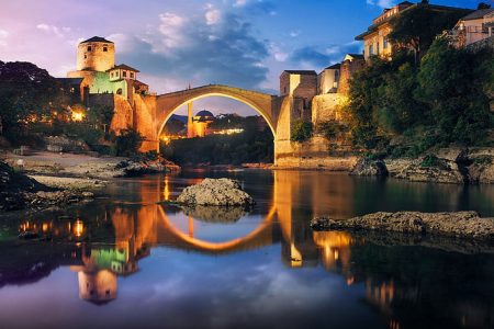 Exploring the old bridge in Mostar: A journey into architectural splendor